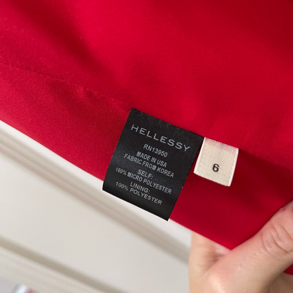 Hellessy Red Bow Strapless Top - Picture 8 of 9